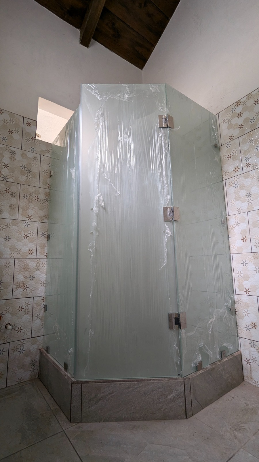 Templado opacado para ducha